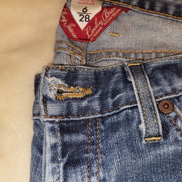 Lucky Brand Lil Maggie Jeans 6/28 Medium Blue Wash - Picture 5 of 9